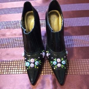 Black High Heel Bootie